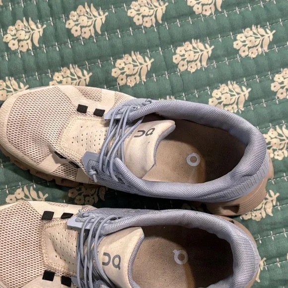 ON Women's Athletic Shoes - Beige and Blue - Picture 4 of 4